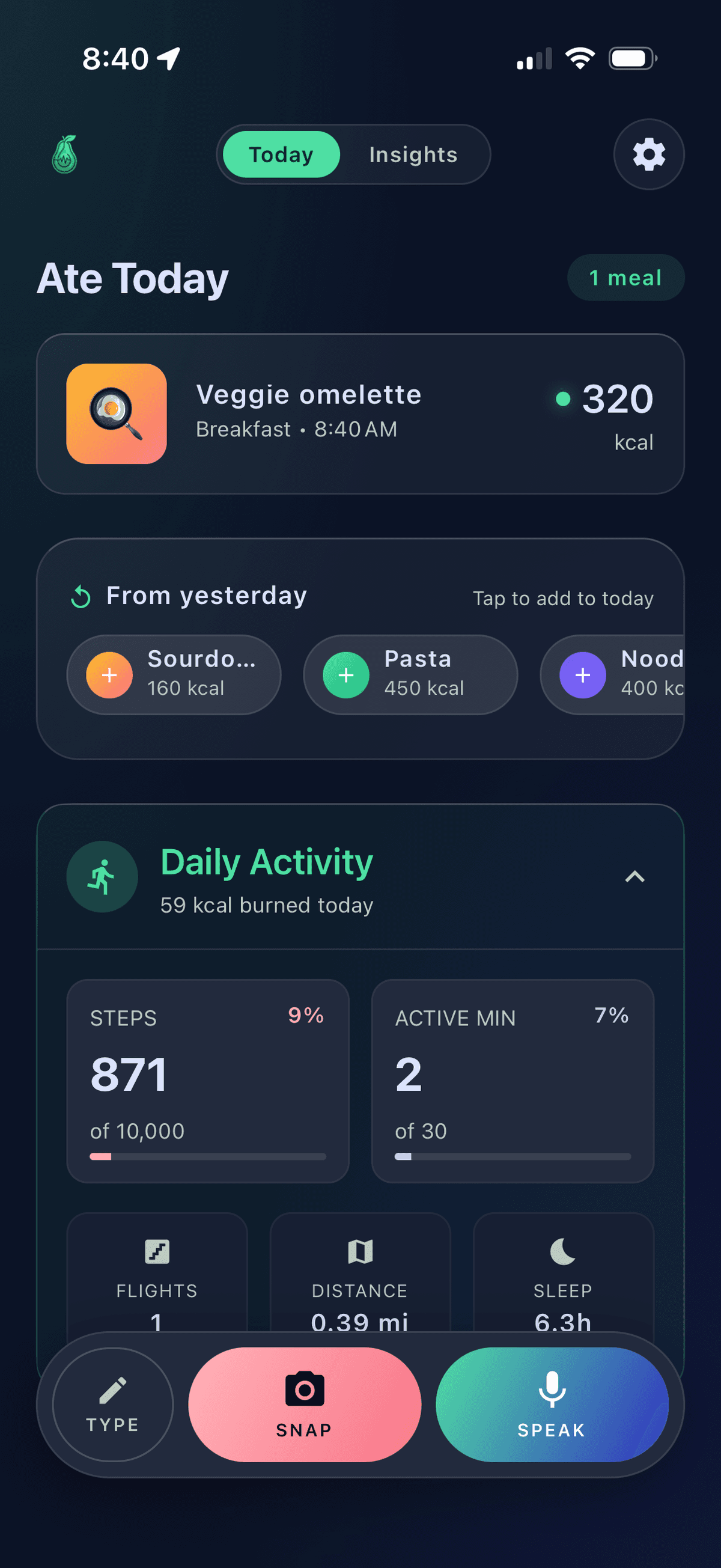 Daily activity