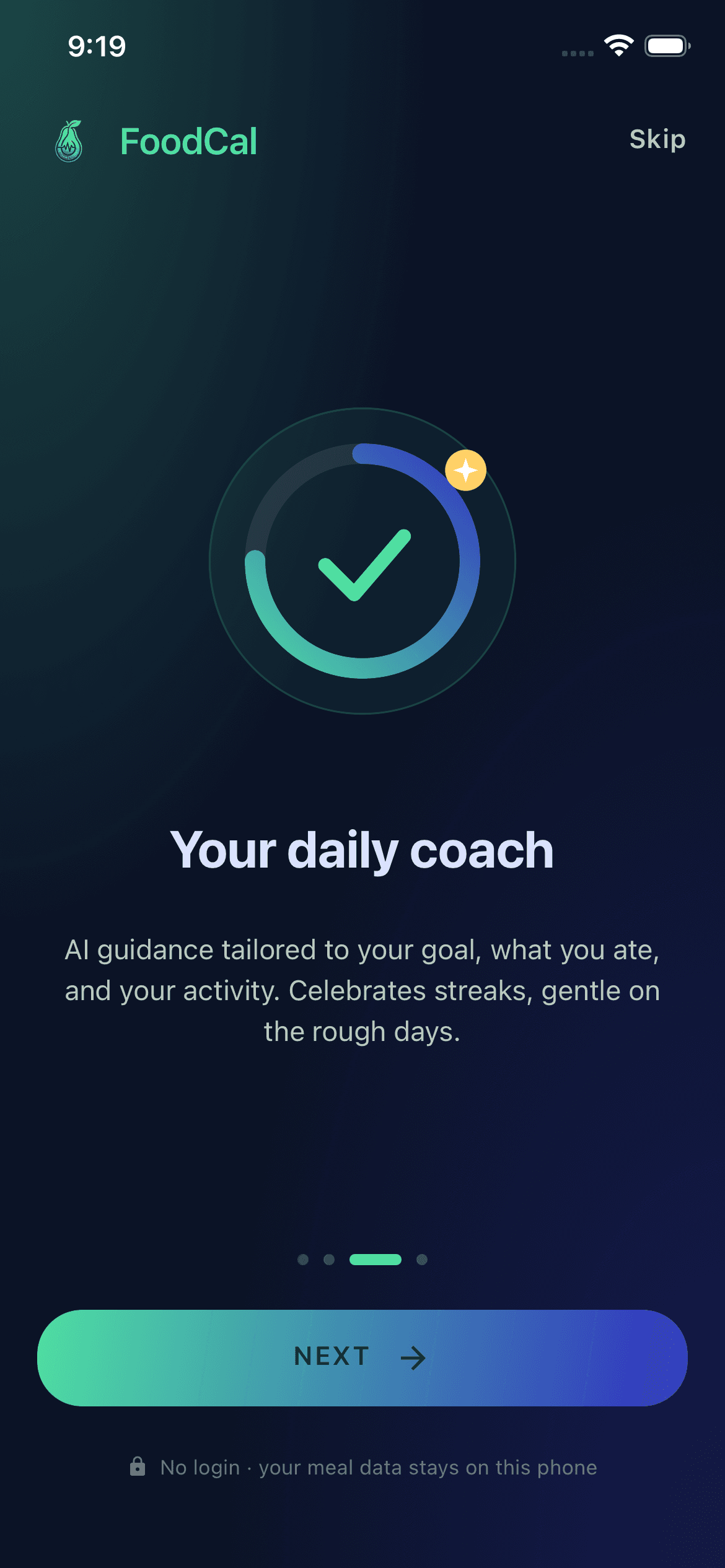 Coach checks in daily